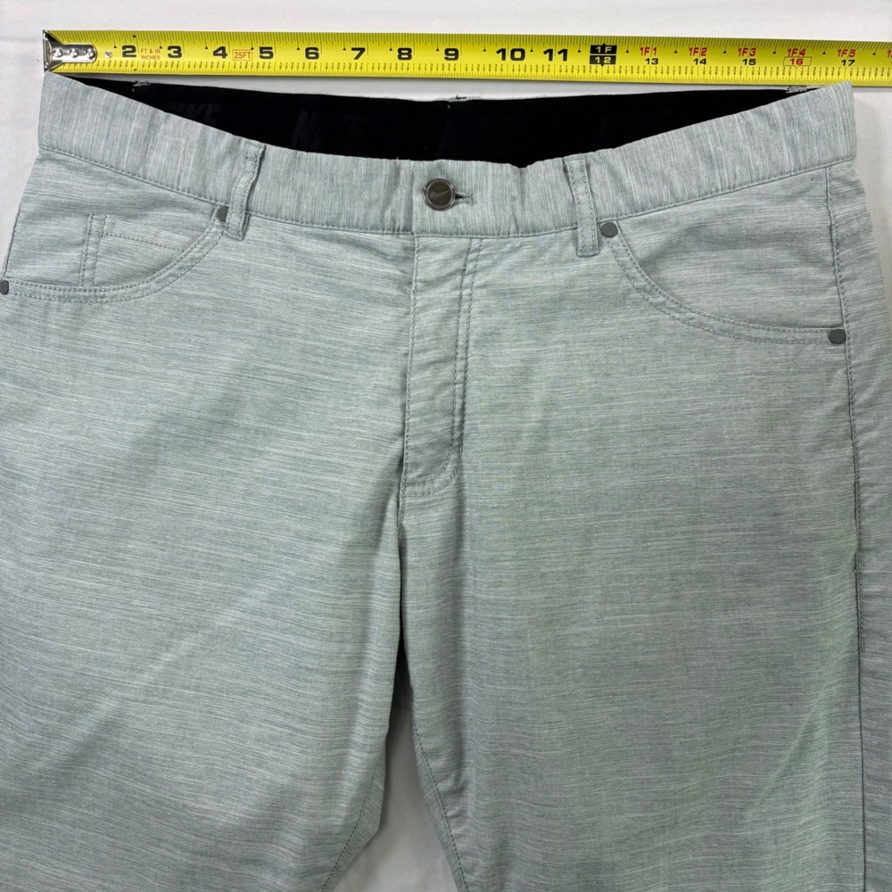 Nike Golf Pants Men 34x32 Dri-FIT Heather Green Performance‎ Chino Trousers - Picture 7 of 10
